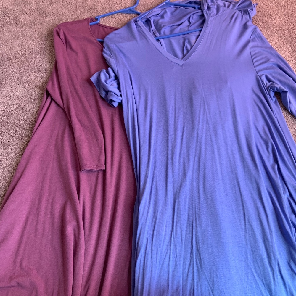 Never worn  - 2 New York and company Womens swing dresses L